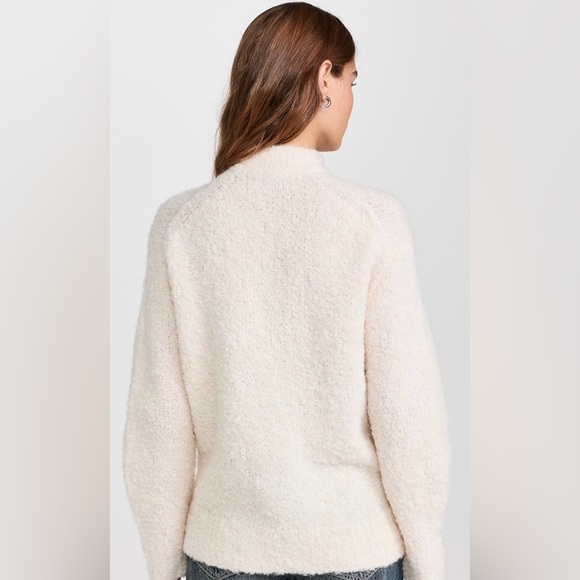 MADEWELL - Wool-Alpaca Blend Boucle-Knit Oversized Sweater Size M - Picture 3 of 11